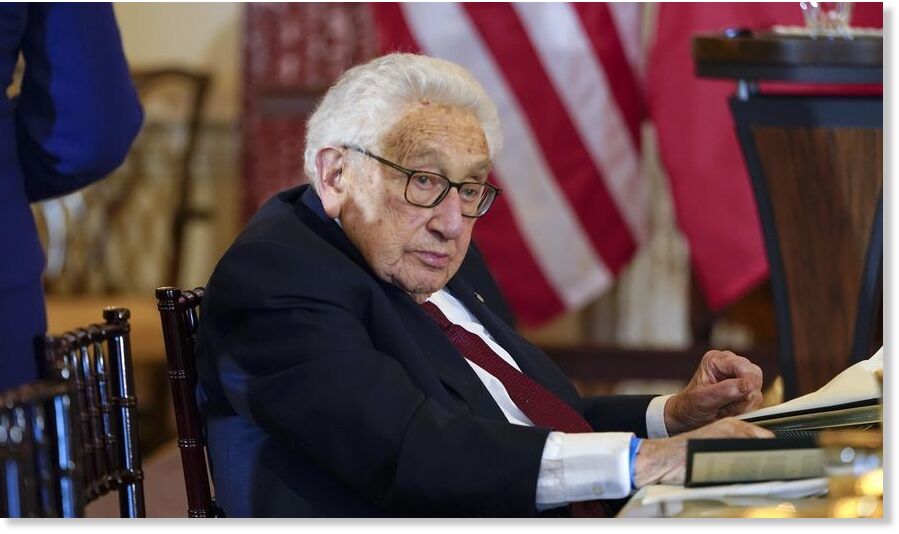 Former U.S. Secretary of State Henry Kissinger