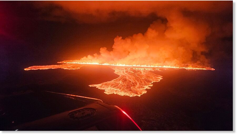 The eruption started on the Reykjanes Peninsula.