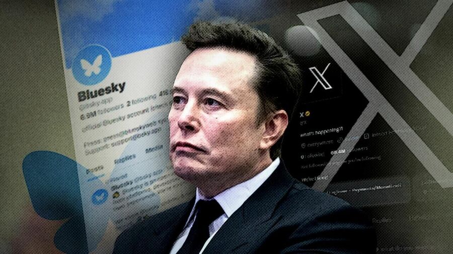 elon musk twitter blue sky social media leftists woke