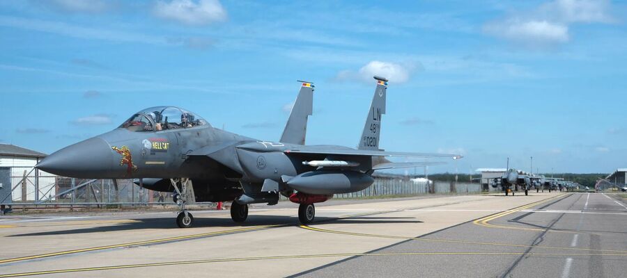 US air force F-15