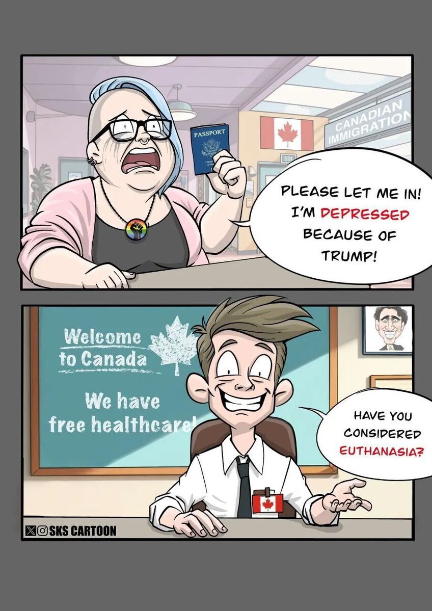 cartoon canada trump opponents euthanasia