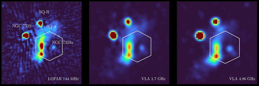 Radio observations of Stephan’s Quintet  galaxy collision