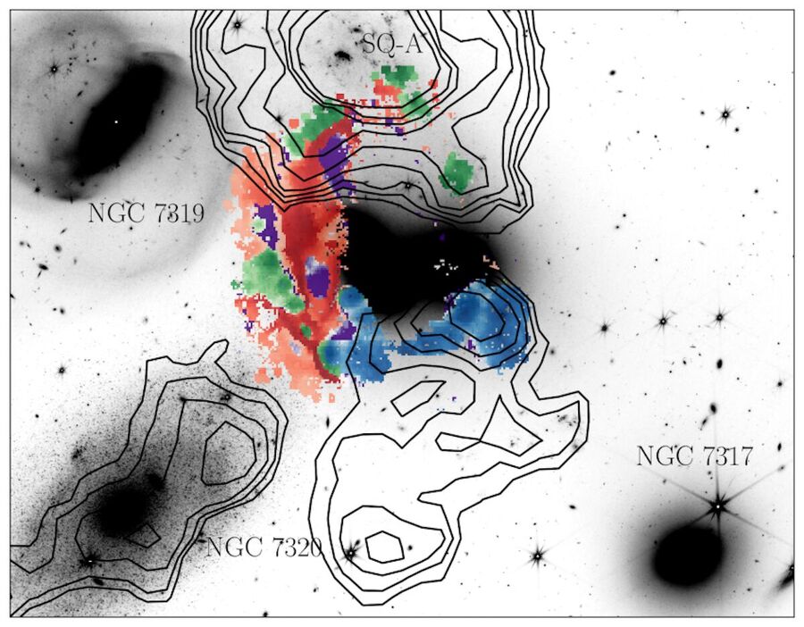 decomposition gas galaxy collision stephan's quintet