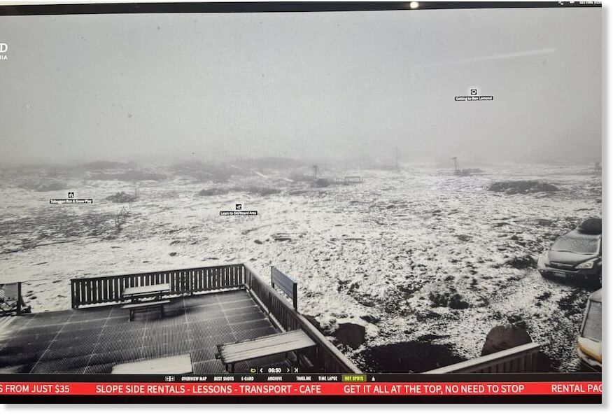 Snow at Ben Lomond Alpine Resort,