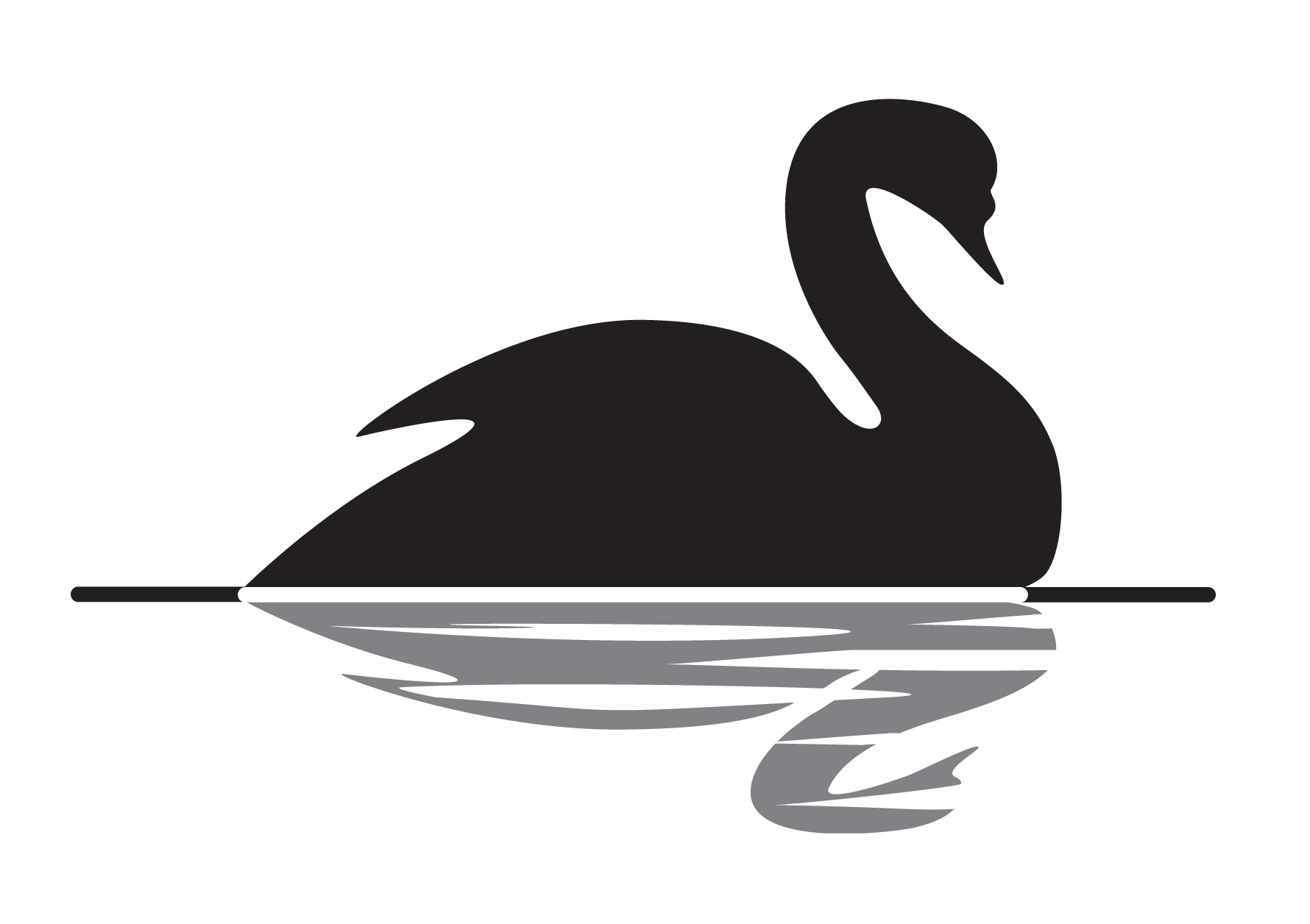 Логотип лебедь