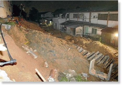 Collapsing Earth: Landslide forces the evacuation of 300 in Malaysia ...