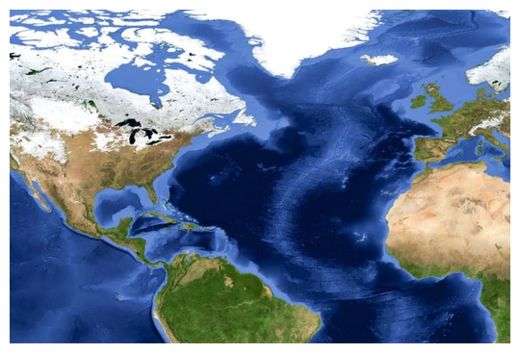 Atlantic Ocean in 200 million years
